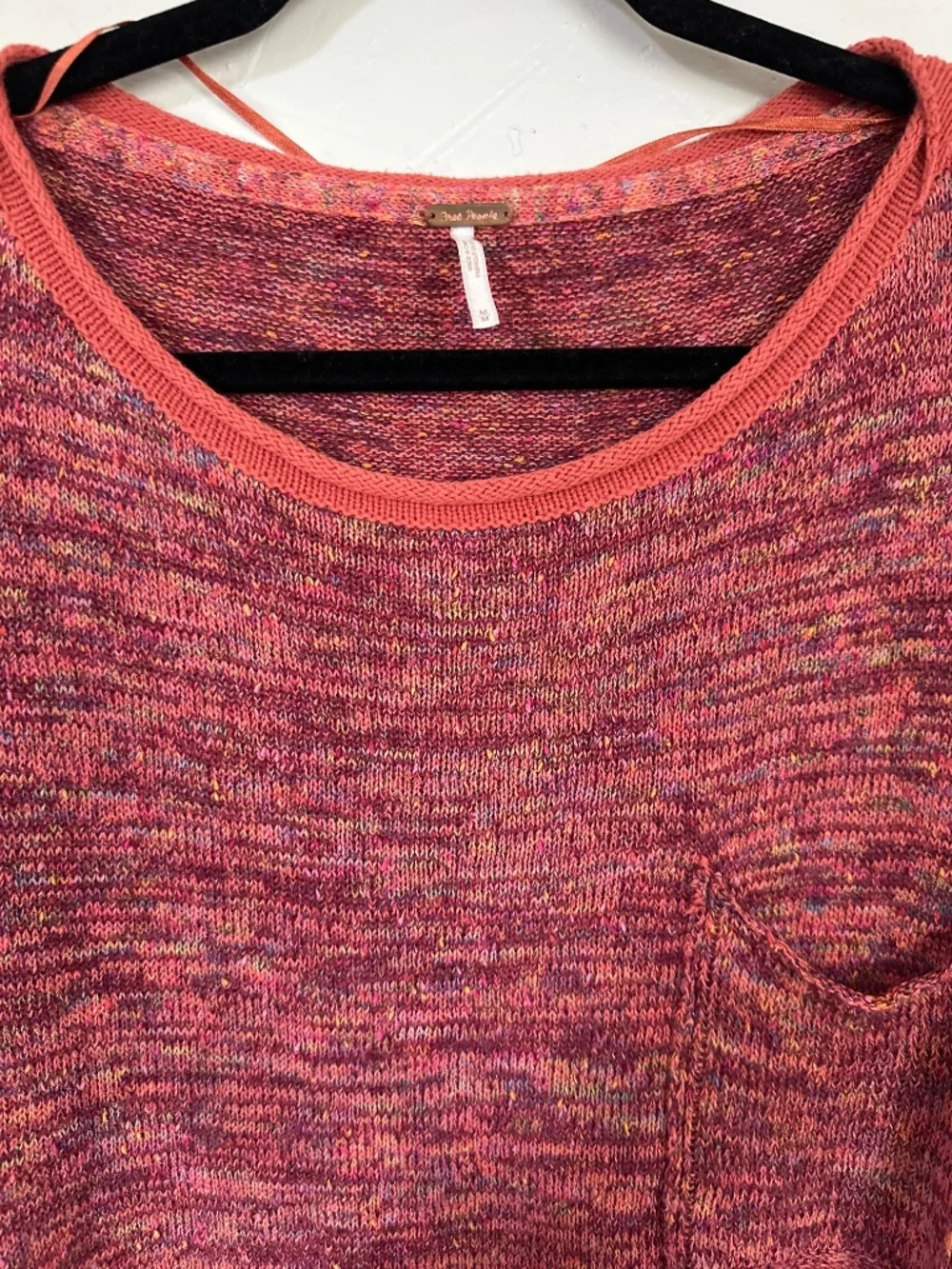 Free People Prism Spacedye Linen Blend Sweater M